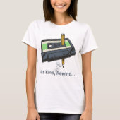 womens retro style print t-shirt "Be Kind..rewind" Tシャツ (正面)