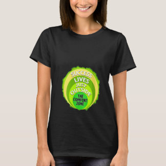 Womens retro vintage 80's 90s Success lives outsid Tシャツ