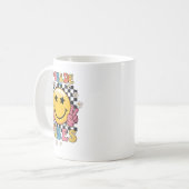 Womens Retro Welcome Back To School Teacher Boys G コーヒーマグカップ (正面左)