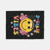 Womens Retro Welcome Back To School Teacher Boys G フリースブランケット (正面(横))