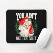 Womens Retro You Ain't Getting Funny Santa Face Ch マウスパッド (マウス)