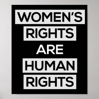 Women's rights are human rights poster ポスター