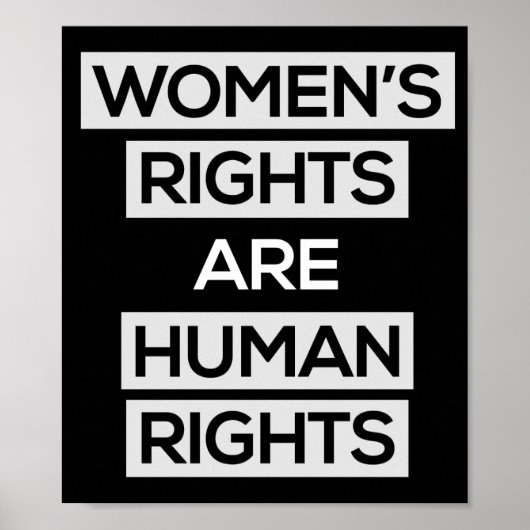 Women's rights are human rights poster ポスター (正面)