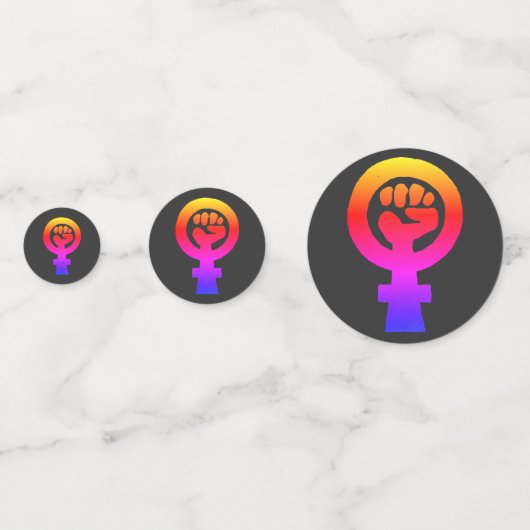 Women's Rights Colorful コンフェッティ (正面)