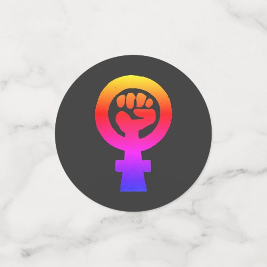 Women's Rights Colorful コンフェッティ (スモール正面)