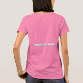 Womens "ringer"ブルーTとWebサイト背面 Tシャツ (裏面)