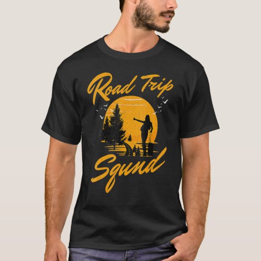 Women's Road Trip Squad Traveling Tour California  Tシャツ (正面)