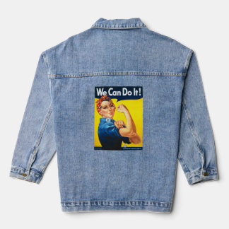 Women's Rosy the Riveter T Shirt – 私たちはそれを行うことができる デニムジャケット