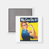 Women's Rosy the Riveter T Shirt – 私たちはそれを行うことができる マグネット (正面/裏面)