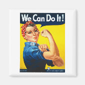 Women's Rosy the Riveter T Shirt – 私たちはそれを行うことができる マグネット (正面)