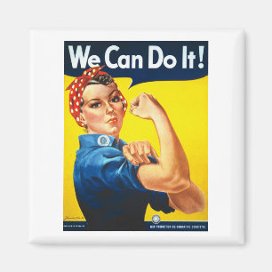 Women's Rosy the Riveter T Shirt – 私たちはそれを行うことができる マグネット