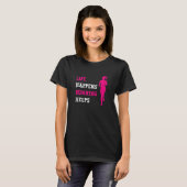 Womens Running Life Happens Running Helps Marathon Tシャツ (正面フル)