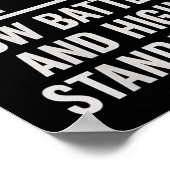 Womens Running On Low Battery And High Standards F ポスター (角)