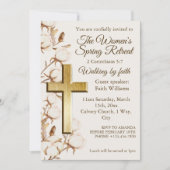 Womens Rustic Autumn Retreat Church Invitation 招待状 (正面)