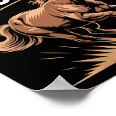 Womens Saddle Up For Success Motivational Horse Ri ポスター (角)