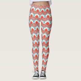 Women's Scallop Print Leggings レギンス