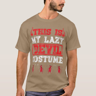Womens Scary spooky Halloween witches lazy devil c Tシャツ