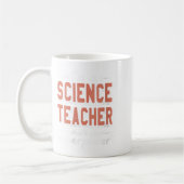 Womens Science Teacher Superwer Funny Nerd Pride V コーヒーマグカップ (左)