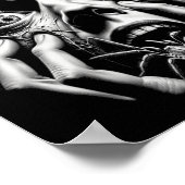 Womens Scream Horror Face Sder Terror Creepy Arach ポスター (角)