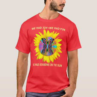 Womens Seasons in the Sun Retro 70s Lyrics Butterf Tシャツ