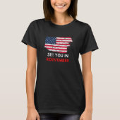 Women's See You In Roevember Pro Roe American Flag Tシャツ (正面)