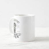 Womens Serpent Vibes Whisperer Nordic Mystic Beard コーヒーマグカップ (正面左)