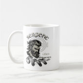 Womens Serpent Vibes Whisperer Nordic Mystic Beard コーヒーマグカップ (左)
