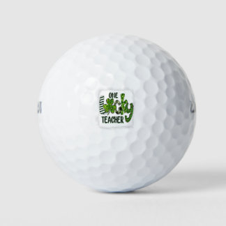 Womens Shamrock One Lucky Teacher St  Patrick ゴルフボール