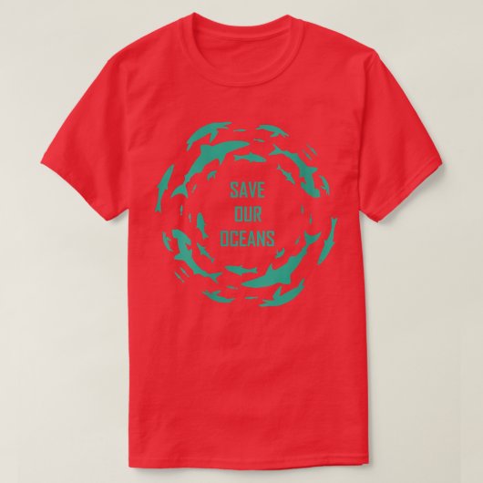 Womens SharkSAVE OUR OCEANS SHARKS Scuba Diver Gif Tシャツ (デザイン正面)