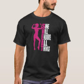 Womens She Will Endure All Things Fitness Gym Wome Tシャツ (正面)