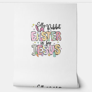 Womens Silly Rabbit Easter Is For Jesus Cute Bunny 壁紙