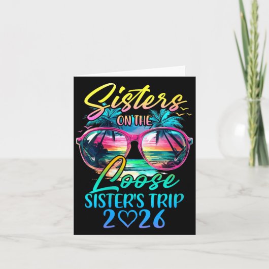 Womens Sisters On The Loose Sisters Trip 2026 Funn カード (正面)