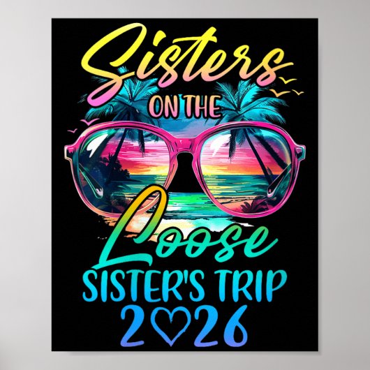 Womens Sisters On The Loose Sisters Trip 2026 Funn ポスター (正面)