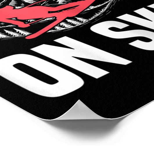 Womens Ski Funny Skiing Never Underestimate A Woma ポスター (角)