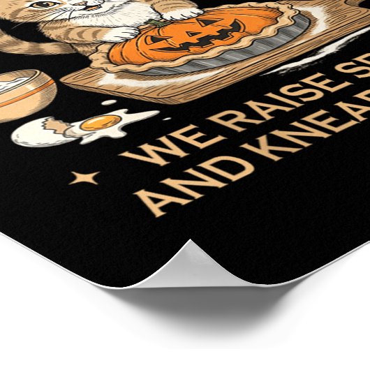 Womens Soky Biscuits Club Halloween Baking Bakery  ポスター (角)