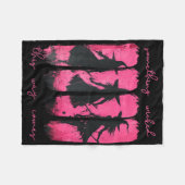 Womens Something Wicked This Way Comes Witch Hallo フリースブランケット (正面(横))