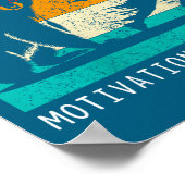 Womens Sometimes Motivation Finds You Funny Quote ポスター (角)