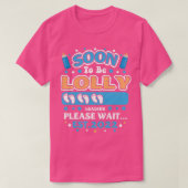 Womens Soon To Be Lolly Grandma Loading EST 2022 F Tシャツ (デザイン正面)