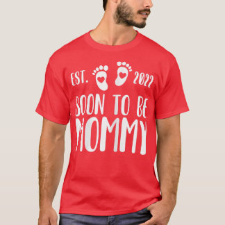 Womens Soon to be Mommy 2022 Pregnancy Announcemen Tシャツ