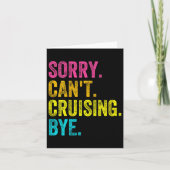 Womens Sorry Can't Cruising Bye Teacher Student Fu カード (正面)