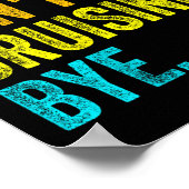 Womens Sorry Can't Cruising Bye Teacher Student Fu ポスター (角)