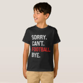 Womens Sorry Can't Football Bye Retro Football Lov Tシャツ (正面フル)