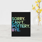 Womens Sorry Can't Ttery Bye Funny Ttery Teacher M カード (黄色い花)