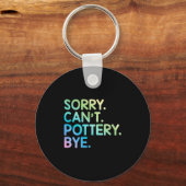 Womens Sorry Can't Ttery Bye Funny Ttery Teacher M キーホルダー (正面)