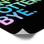 Womens Sorry Can't Ttery Bye Funny Ttery Teacher M ポスター (角)