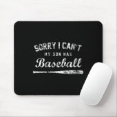 Womens Sorry I Can't My Son Has Baseball Baseball  マウスパッド (マウス)