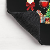 Womens Spellbind Wine Gl Of Santa Claus Gift Chris マウスパッド (コーナー)