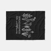 Womens Spread Kindness Like Wildflowers Insrationa フリースブランケット (正面(横))