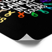 Womens Spread The Hope Find The Cure Fight Cancer ポスター (角)