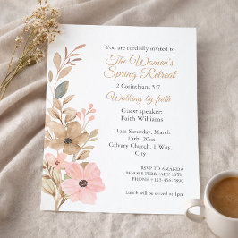 Women's Spring Retreat Wildflower Invitation チラシ